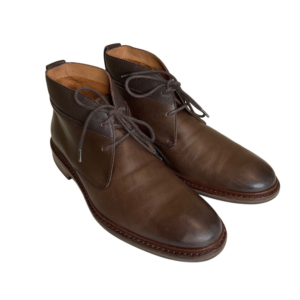 Cole Haan Leather Williams Welt Chukka II Ankle Boot Brown Minimalist Business 9